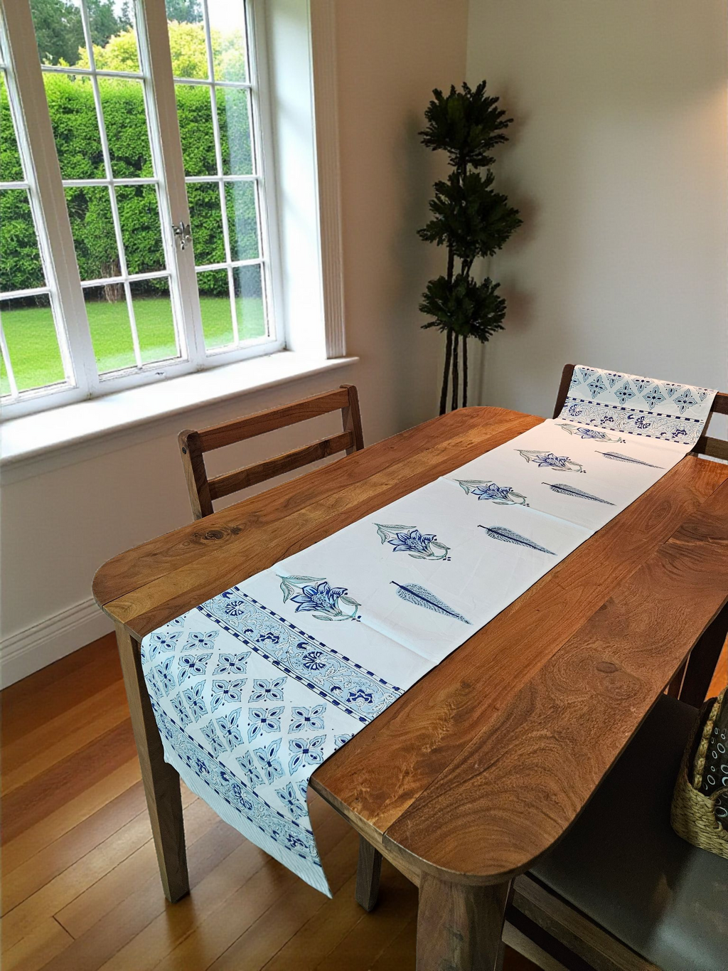 Handblock Cotton Table Runners