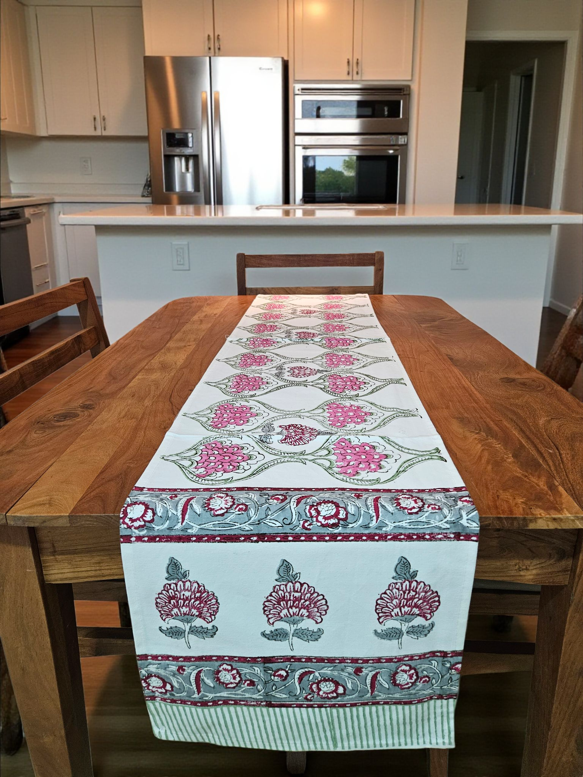 Handblock Cotton Table Runners