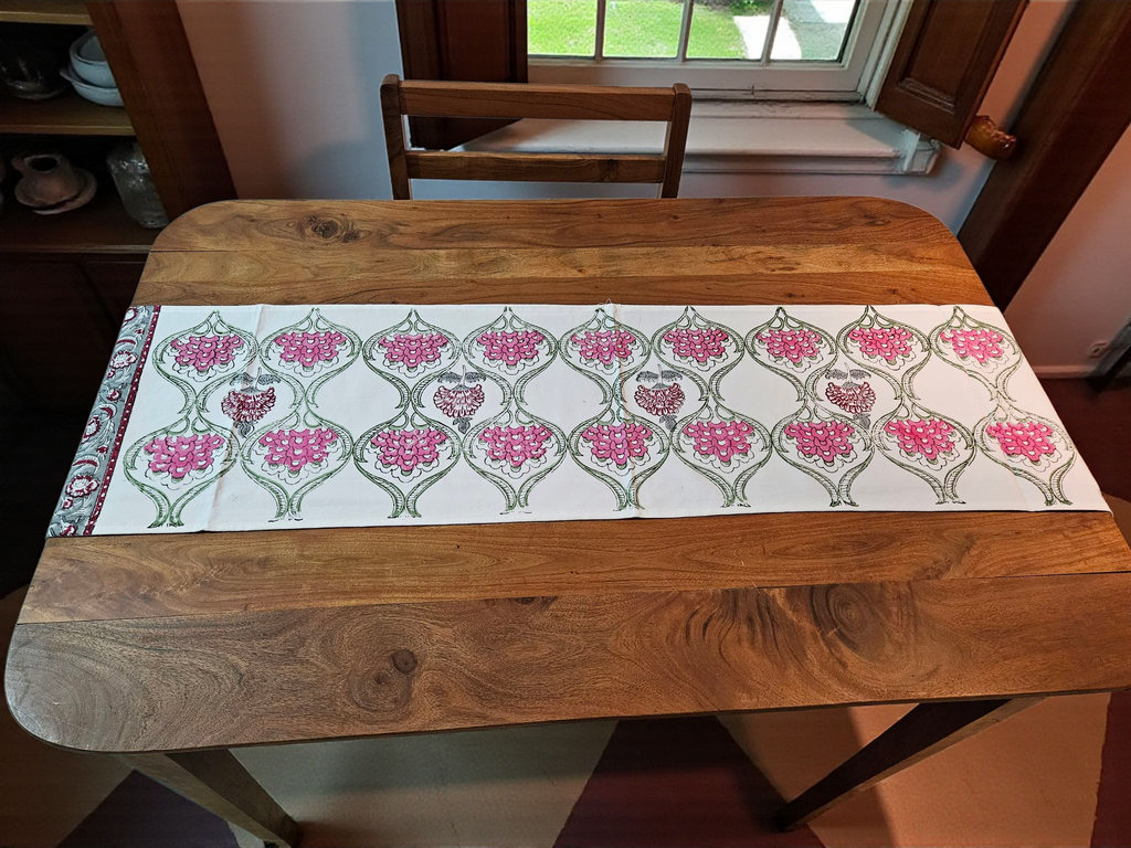 Handblock Cotton Table Runners