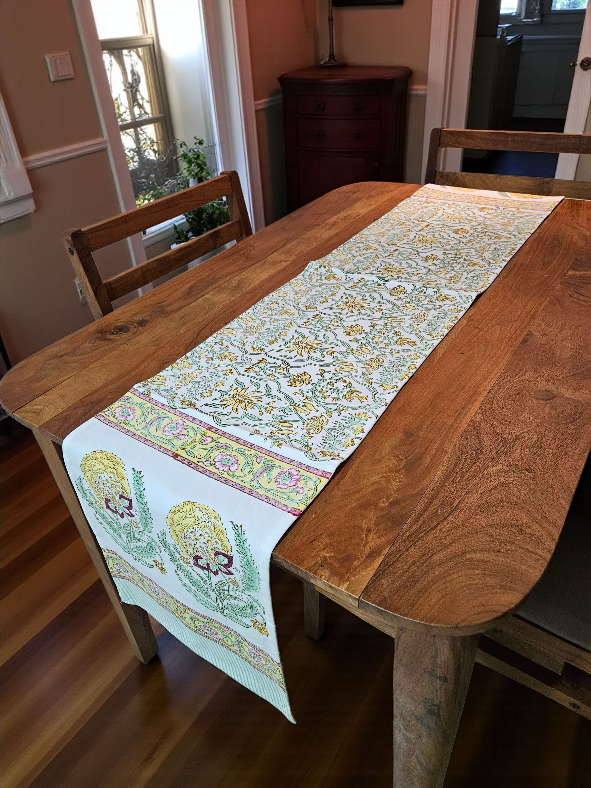 Handblock Cotton Table Runners