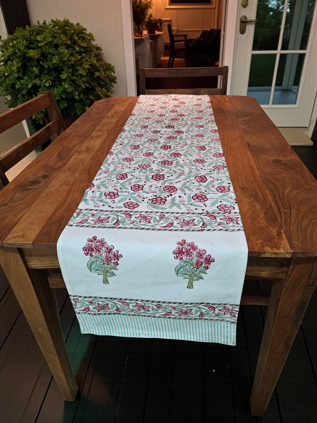Handblock Cotton Table Runners