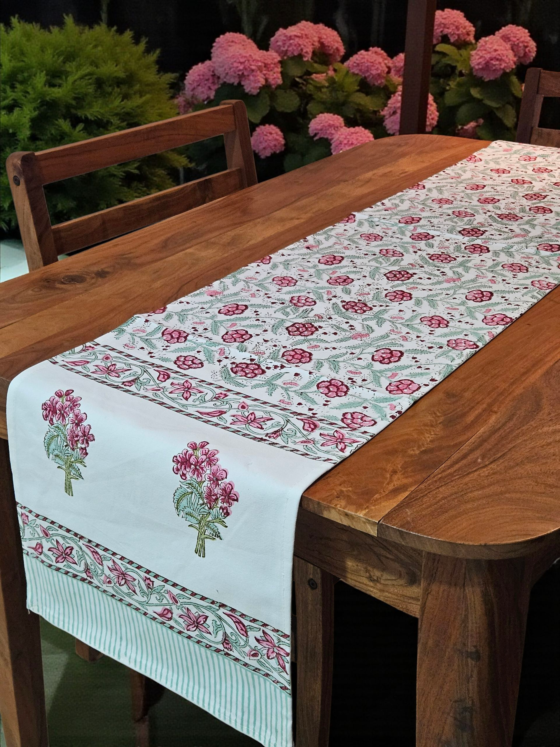 Handblock Cotton Table Runners