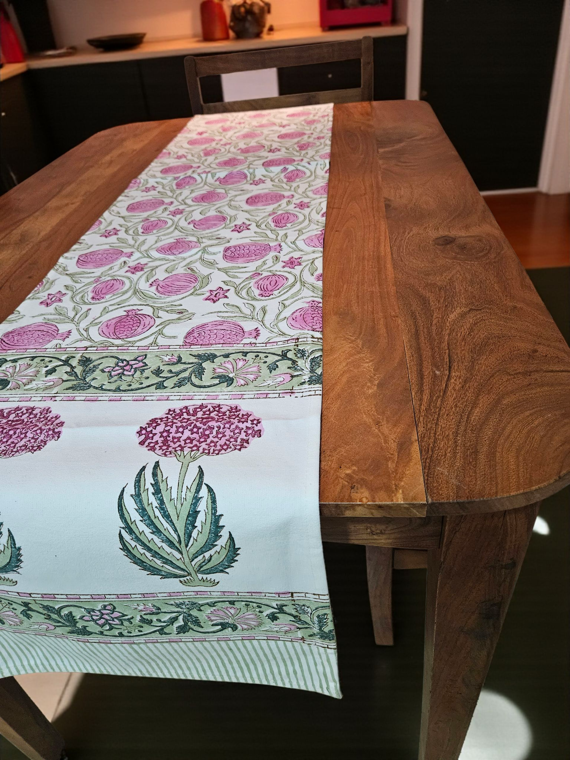 Handblock Cotton Table Runners