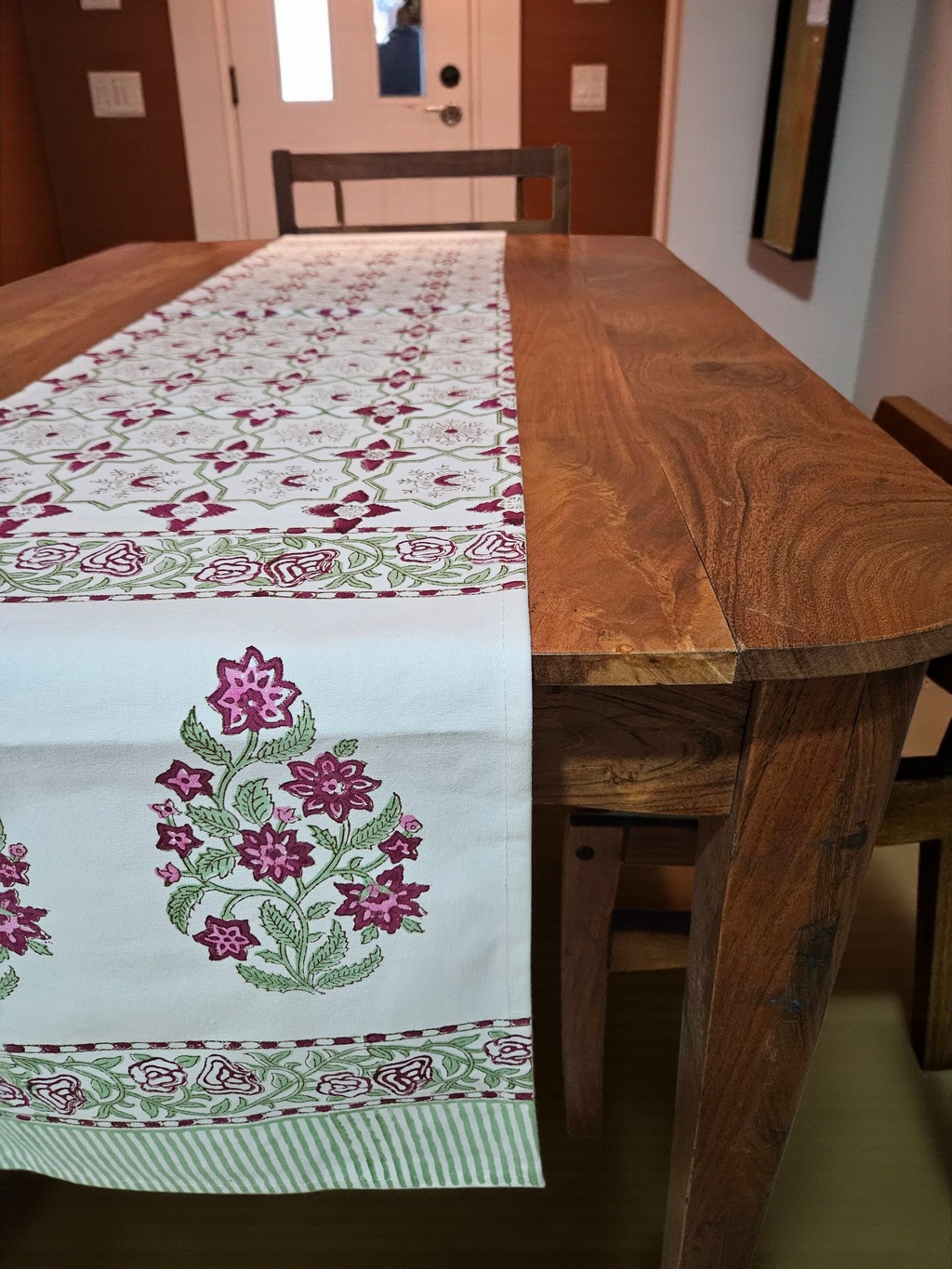 Handblock Cotton Table Runners