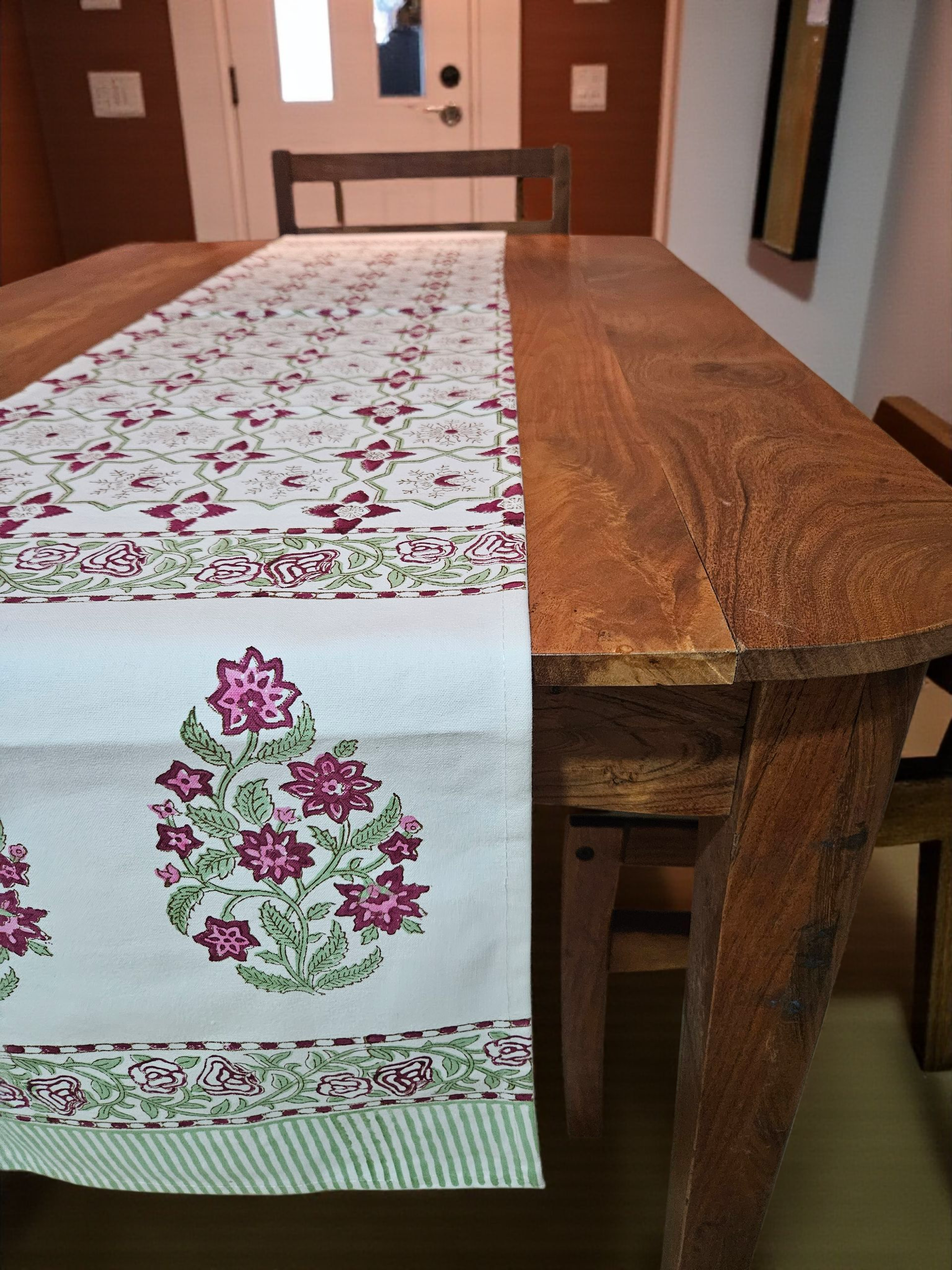 Handblock Cotton Table Runners