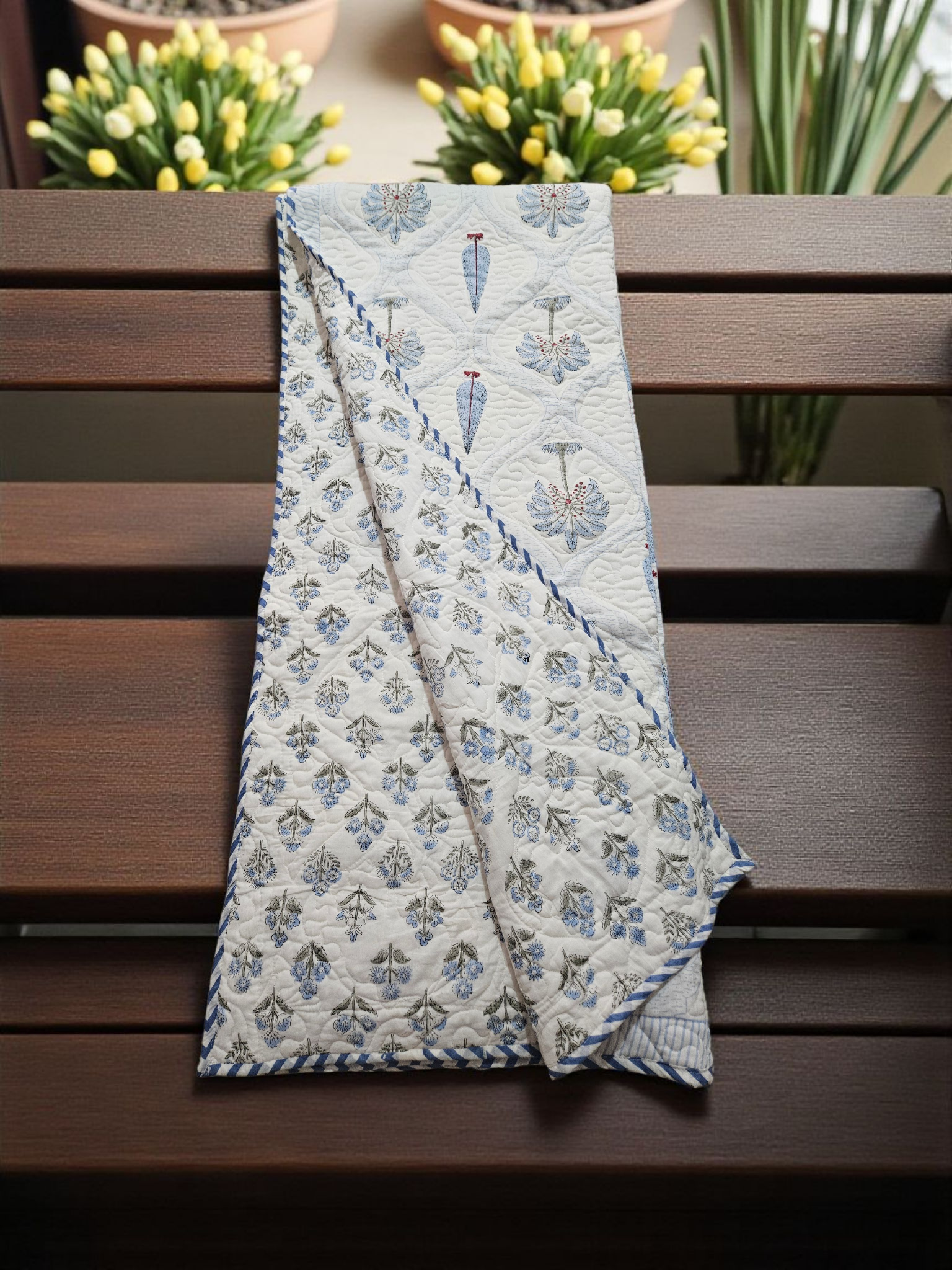 Handblock Quilted AC Comforter