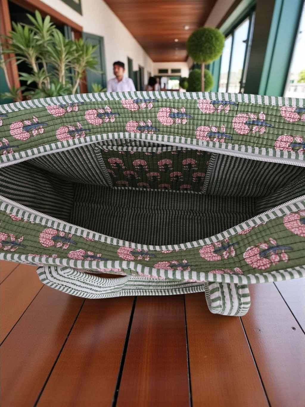 Handblock Tote Bags- Phool