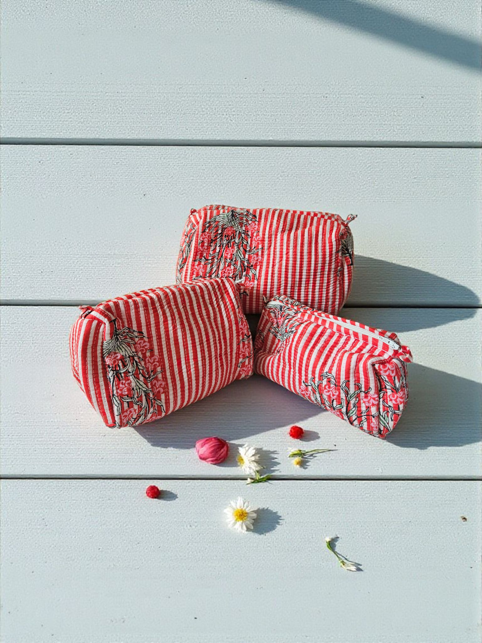 Set of 3 Cosmetic/Travel Pouches