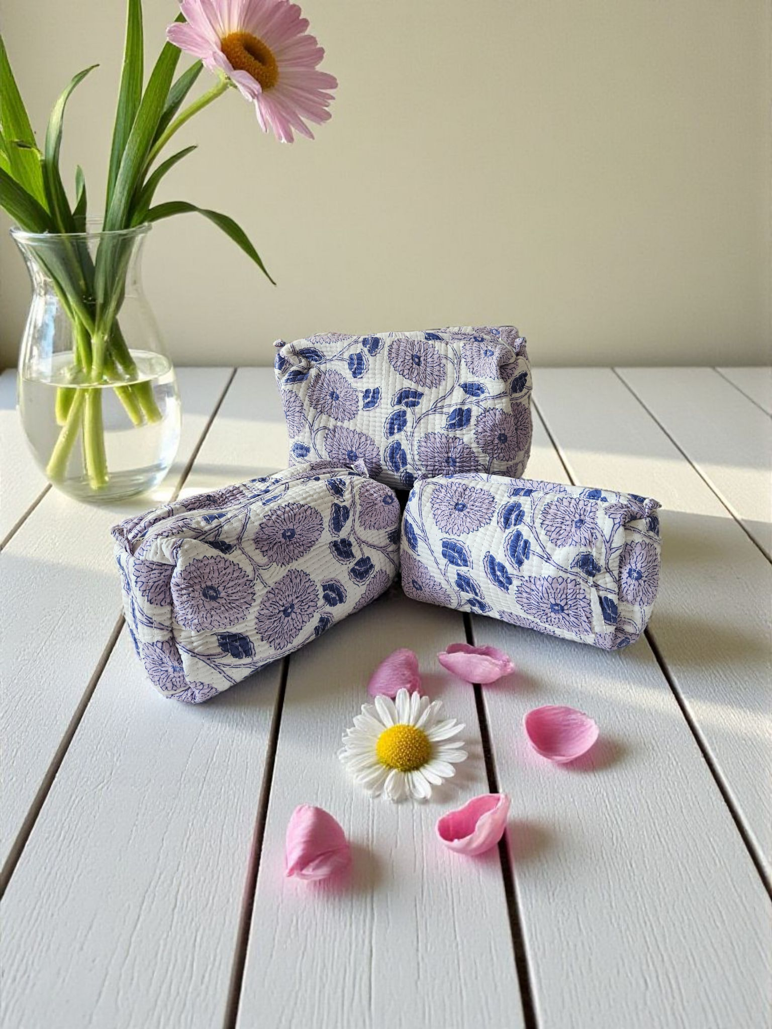 Set of 3 Cosmetic/Travel Pouches