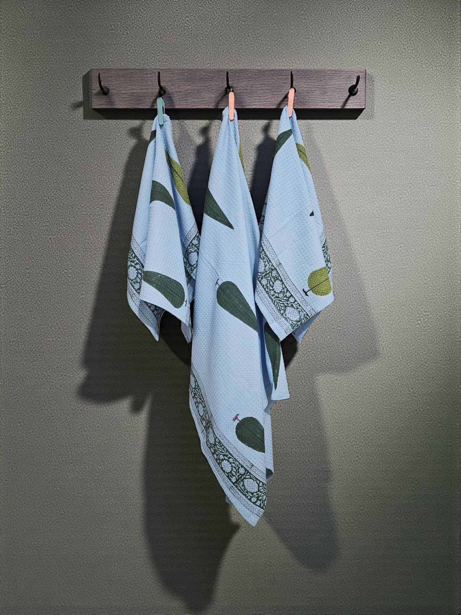 Handblock Towel (Waffle Weave)