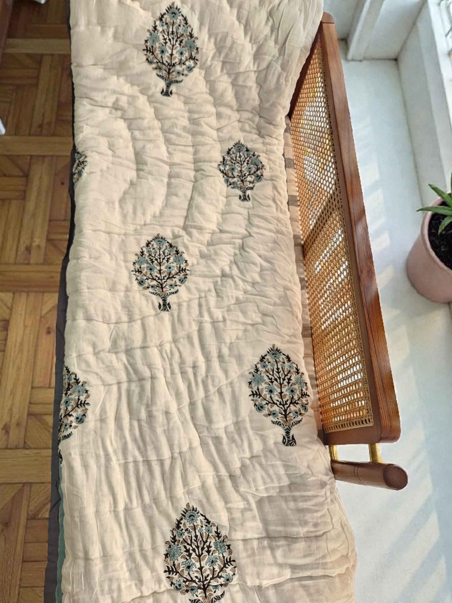 Handblock Double Bed Rajai