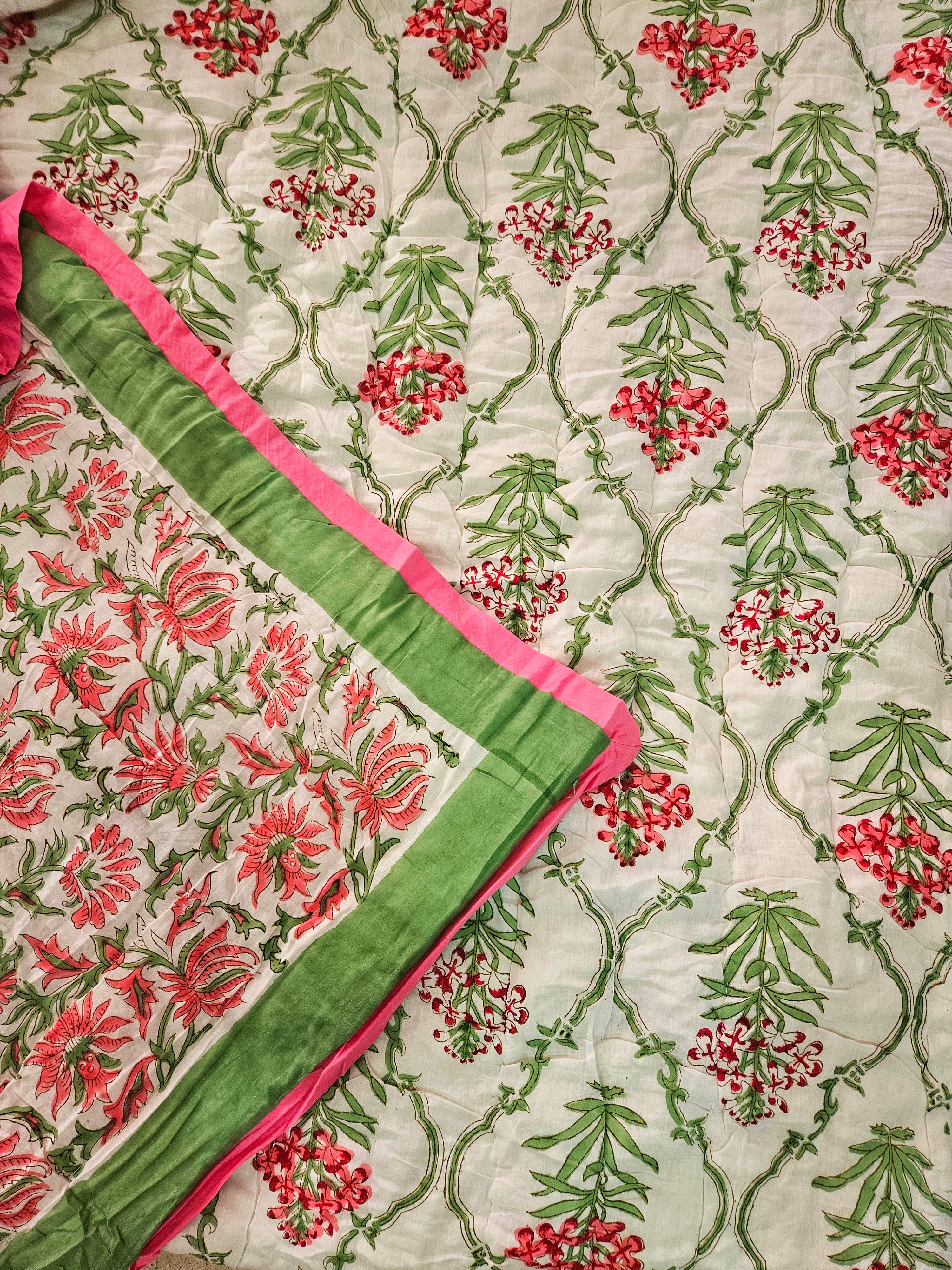 Handblock Double Bed Rajai