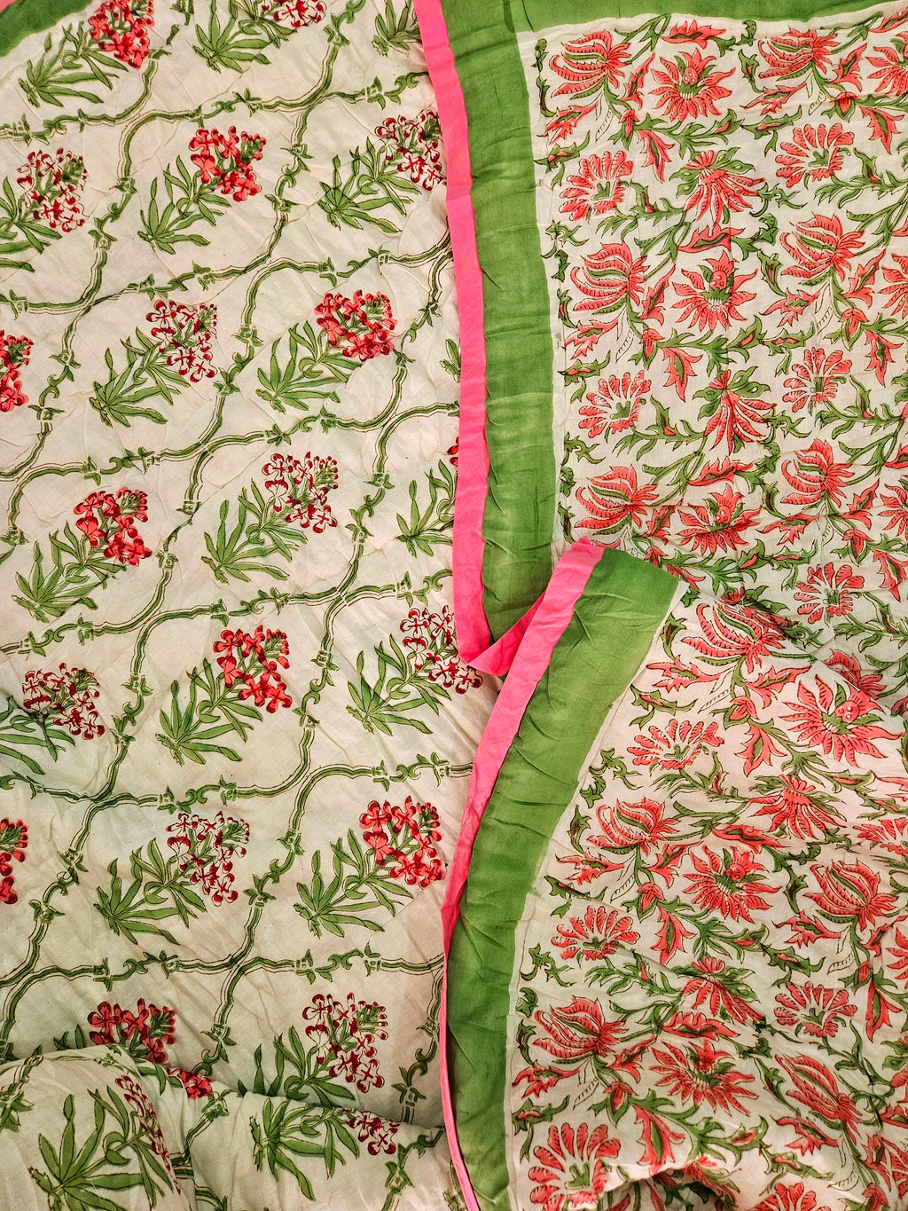 Handblock Double Bed Rajai