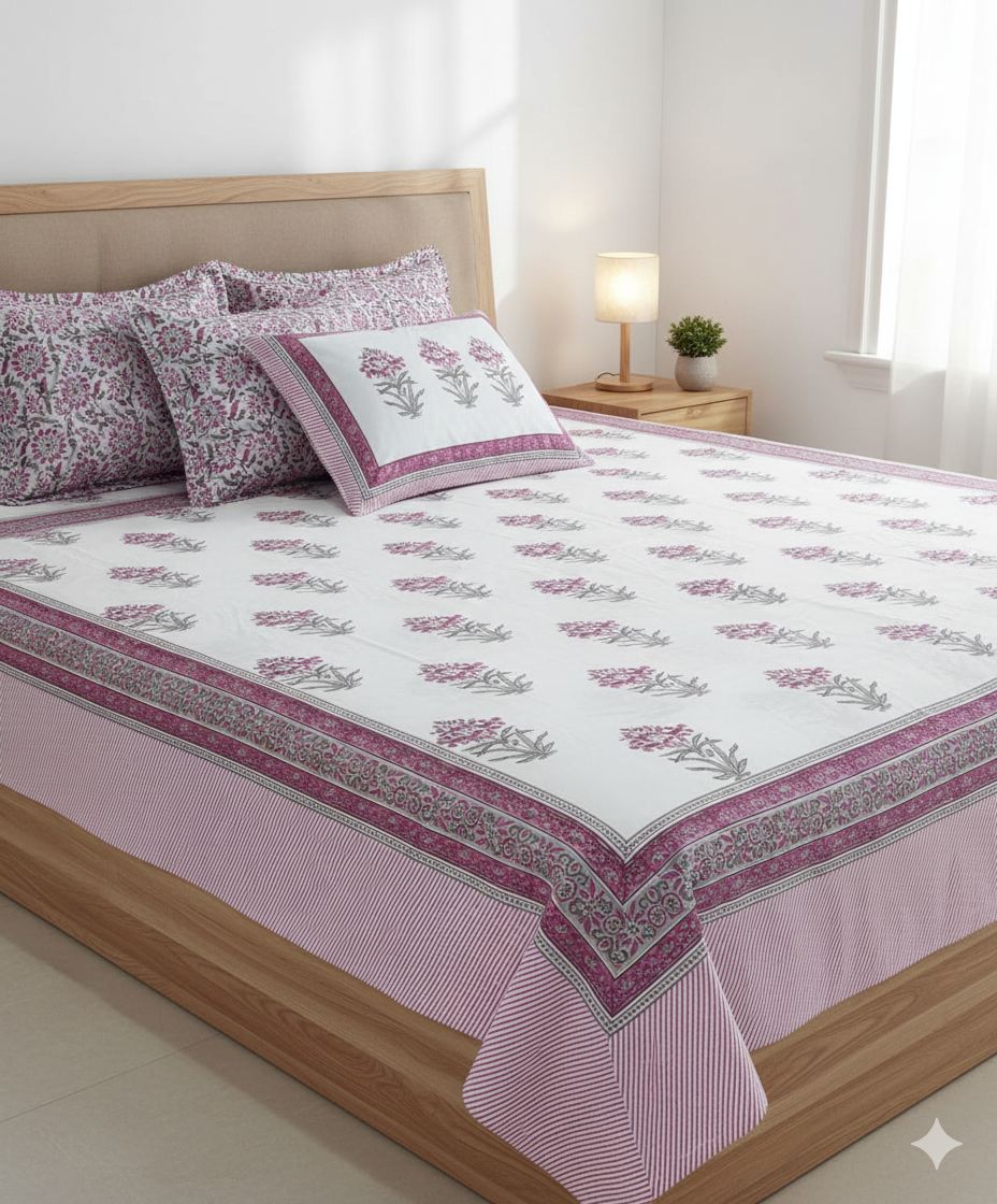 Premium Handblock Bedsheets