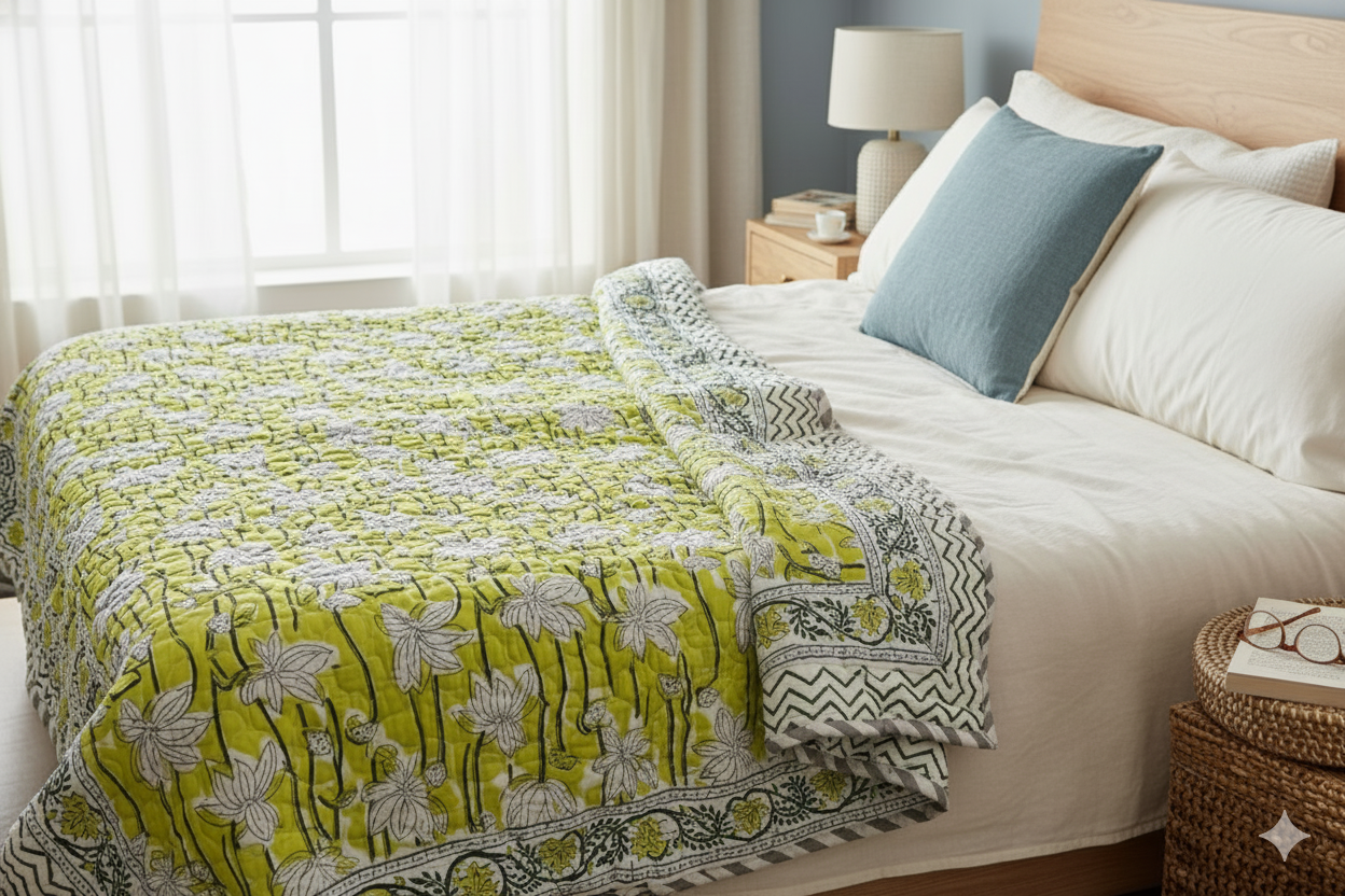 Handblock Cotton AC Comforter