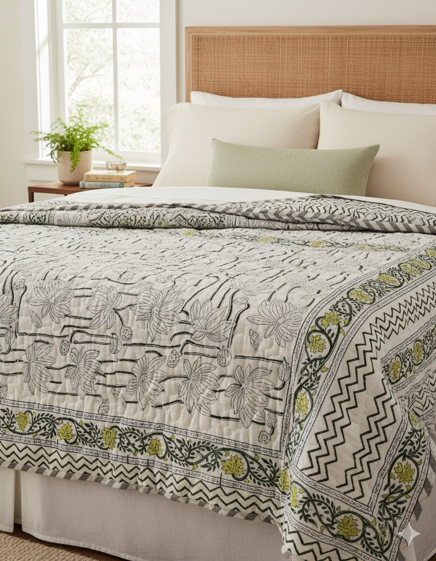 Handblock Cotton AC Comforter