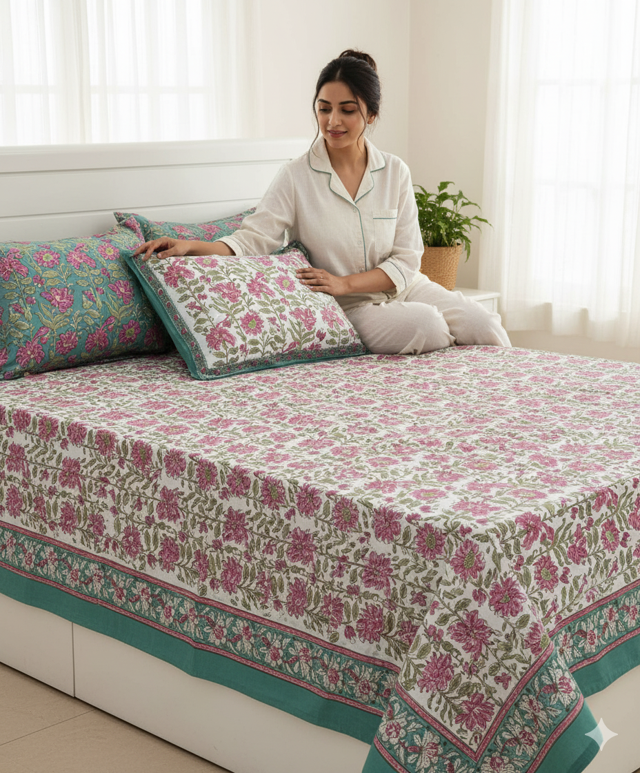 Handblock Bedsheet