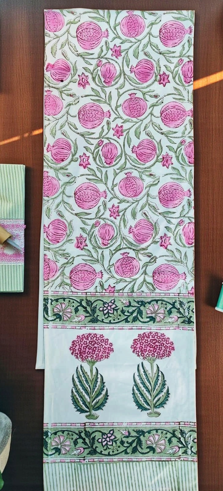Handblock Cotton Table Runners