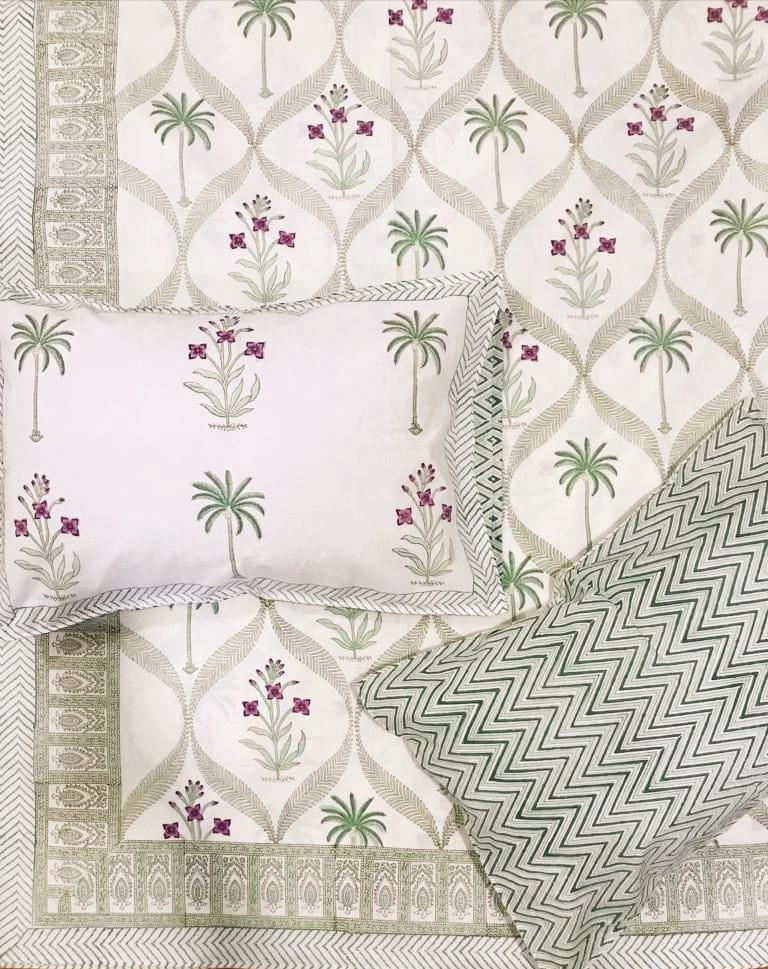 Premium Handblock Bedsheets with Pillow Covers