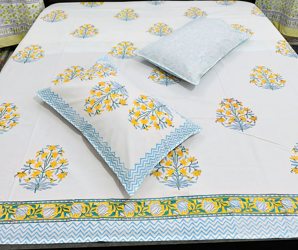 Premium Handblock Bedsheet