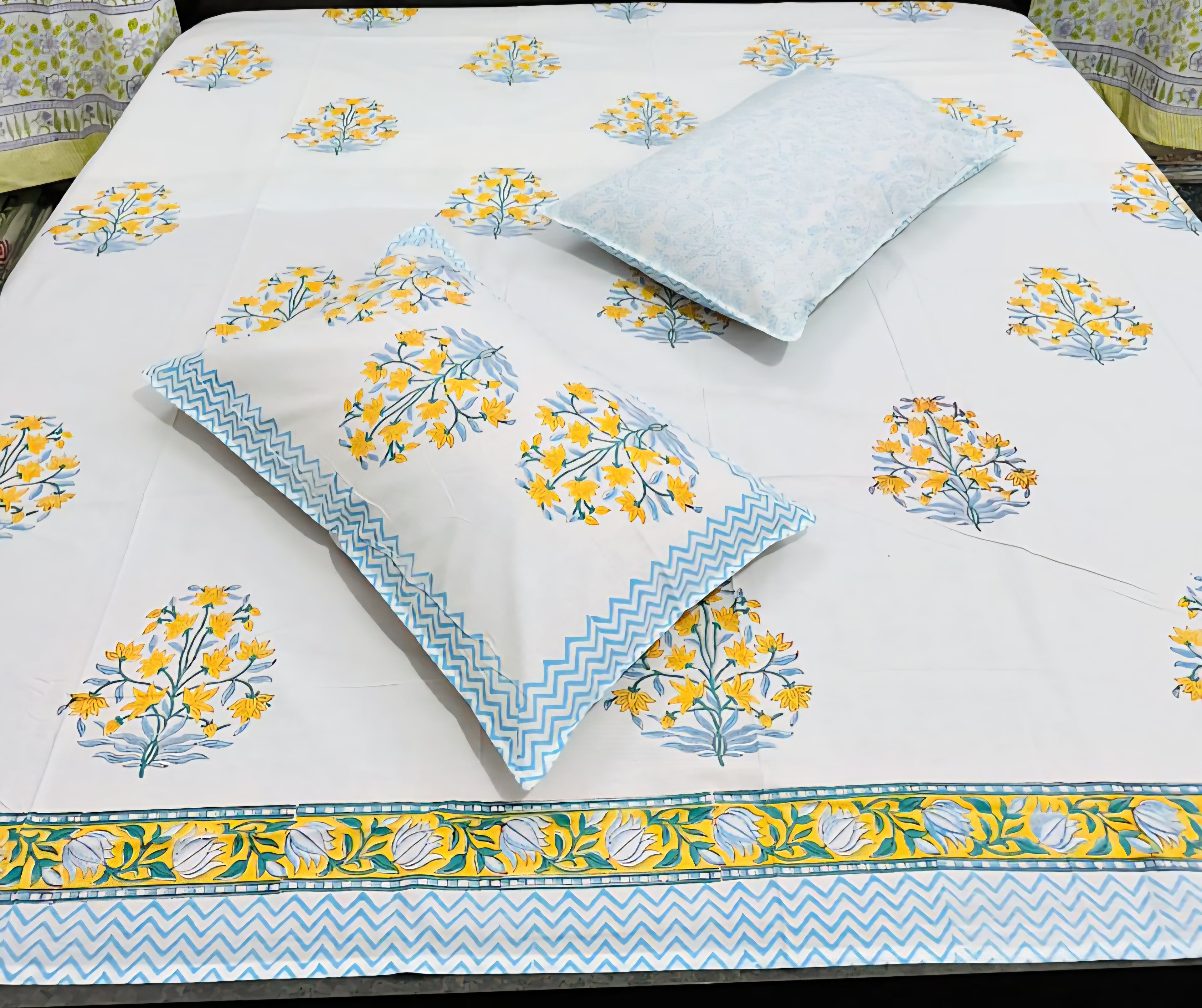 Premium Handblock Bedsheet