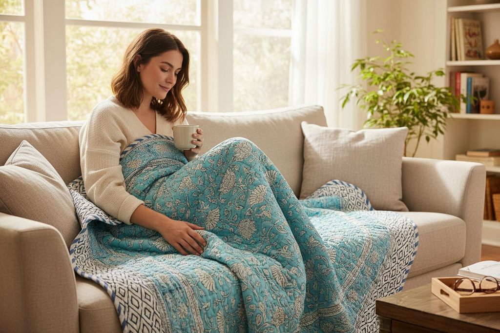 Double Bed Reversible Cotton Comforter