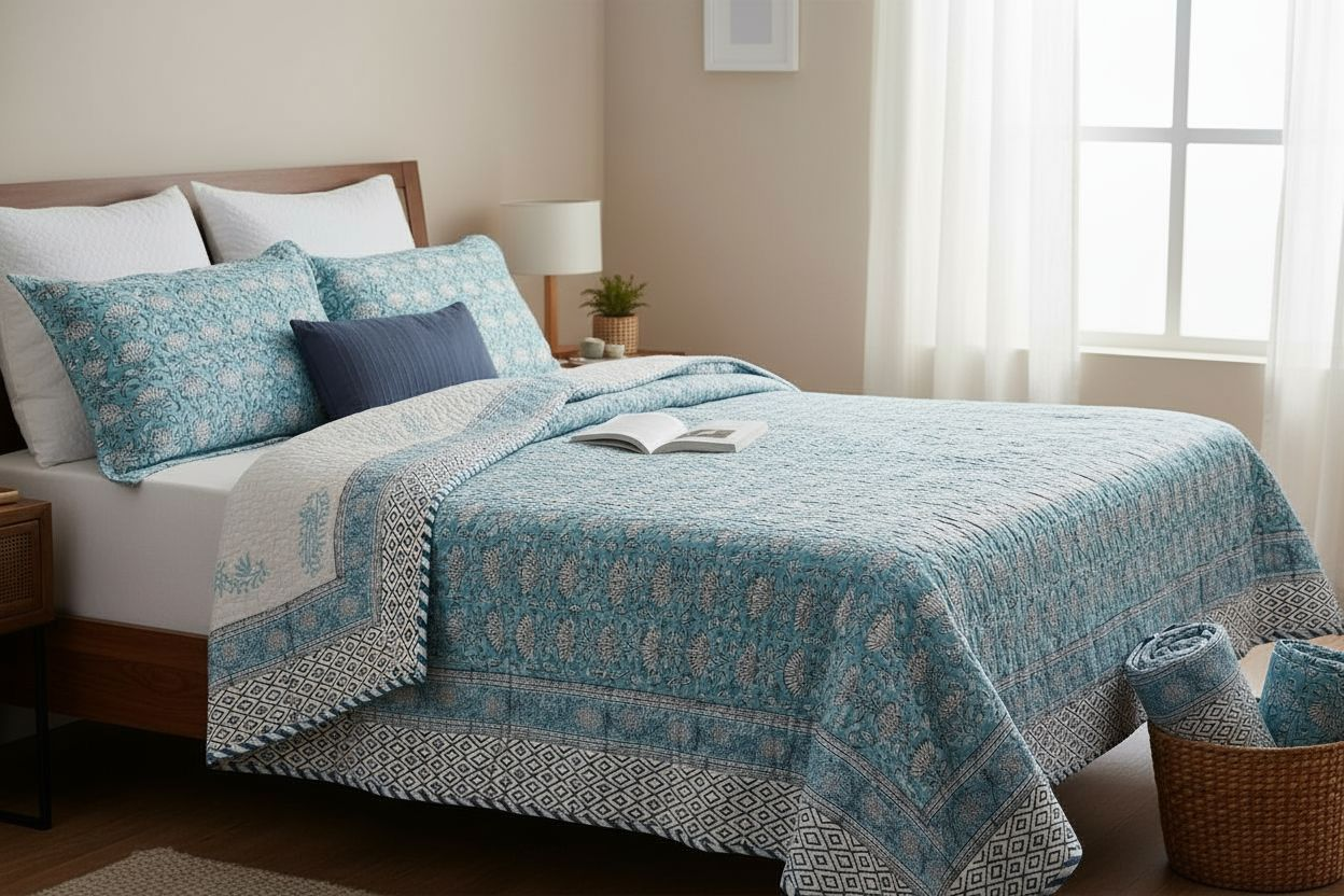 Double Bed Reversible Cotton Comforter