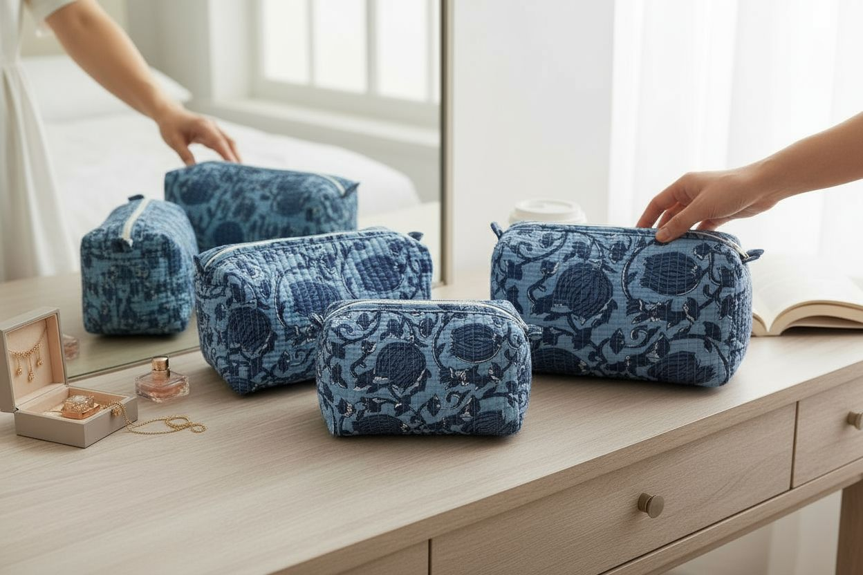 Set of 3 Cosmetic/Travel Pouches