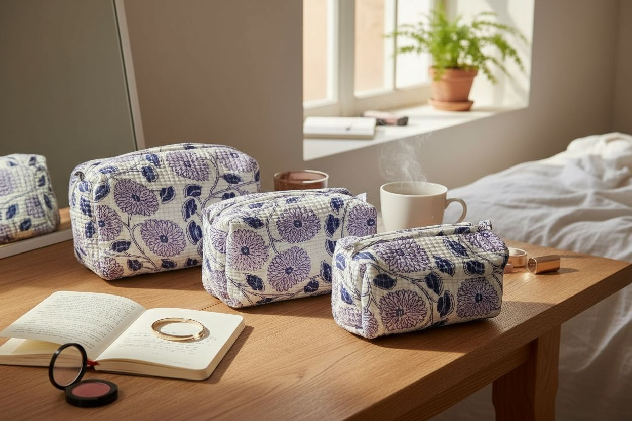 Set of 3 Cosmetic/Travel Pouches