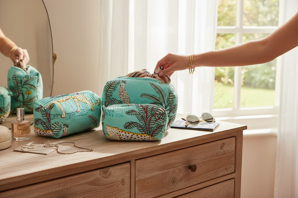 Set of 3 - Travel/ Cosmetic Pouch