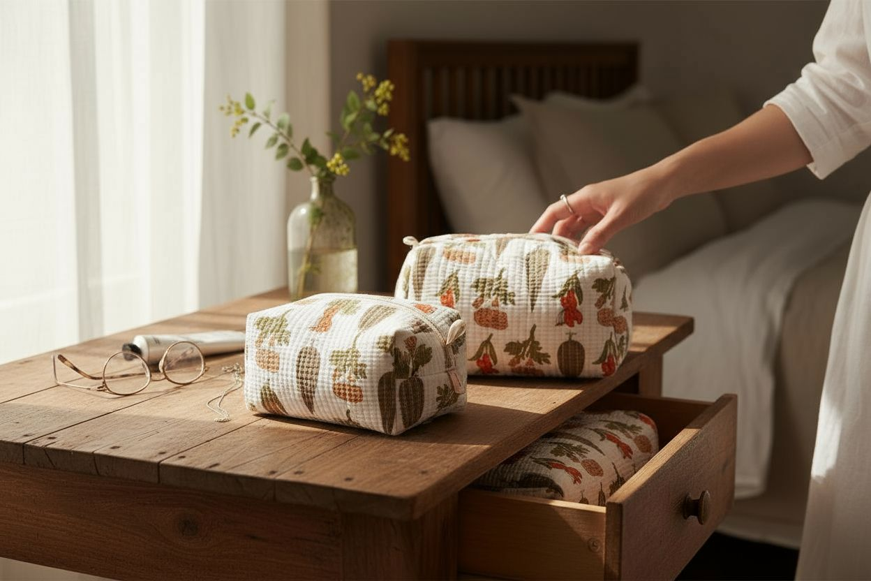 Set of 2- Cosmetic/Travel Pouches