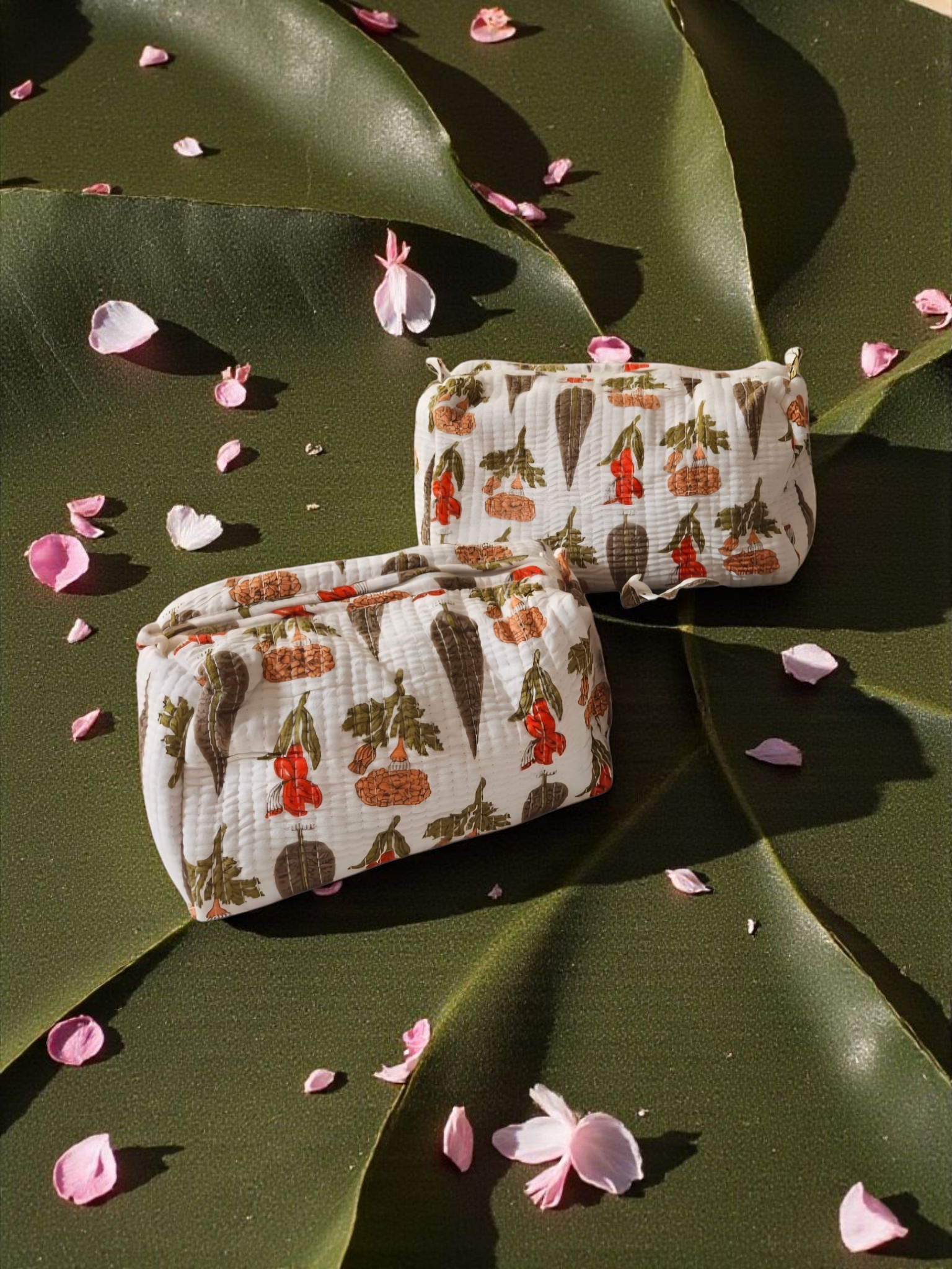 Set of 2- Cosmetic/Travel Pouches