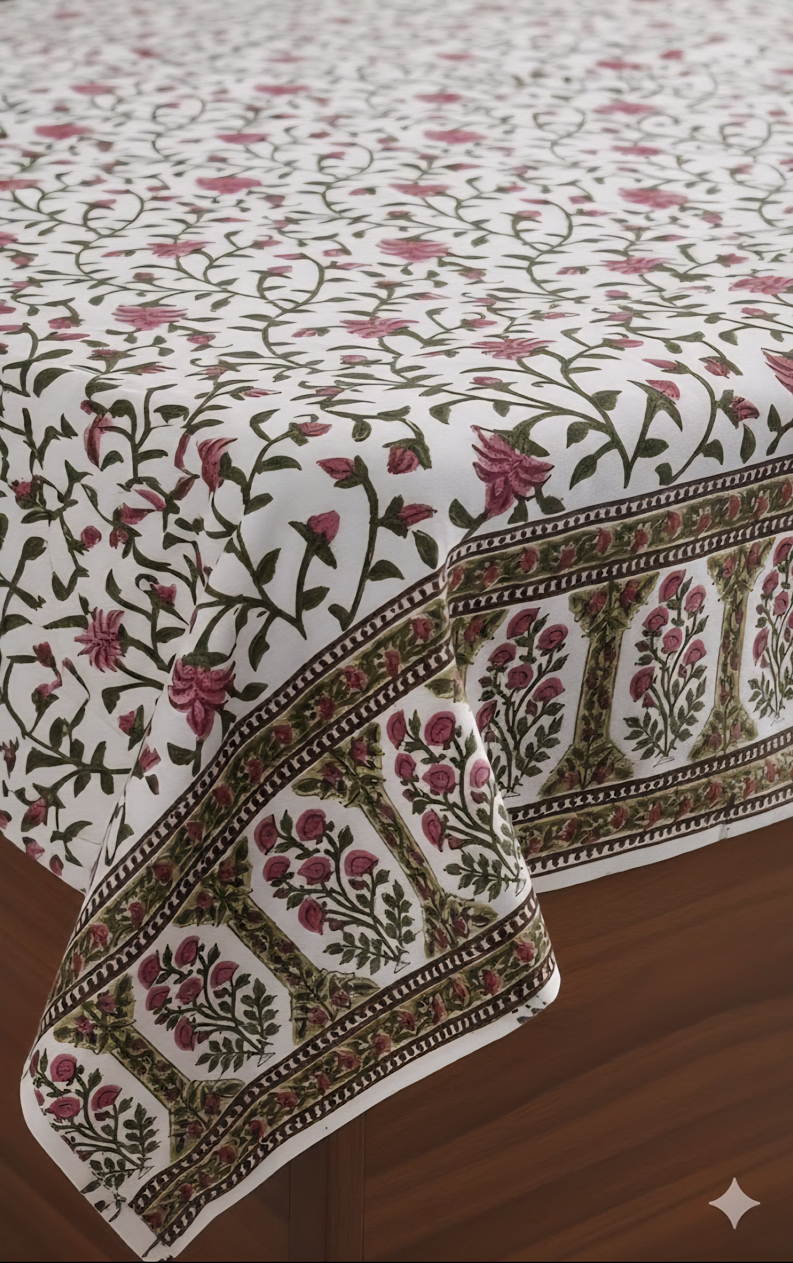 Premium Handblock Bedsheets with Pillow Covers