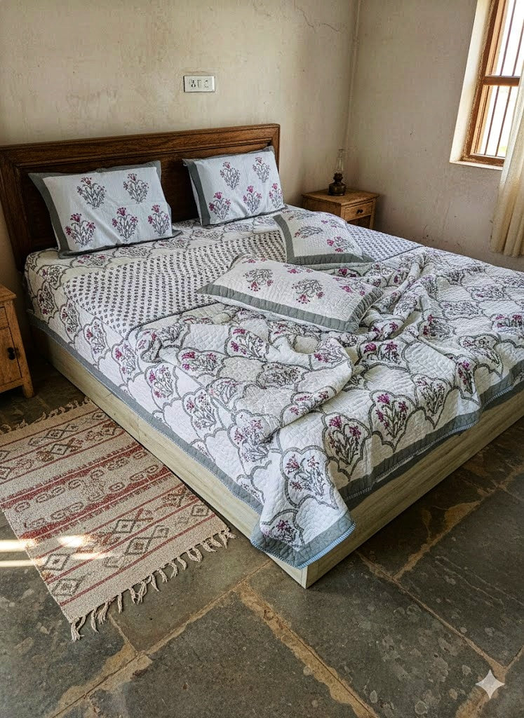 Double Bed Reversible Cotton Comforter